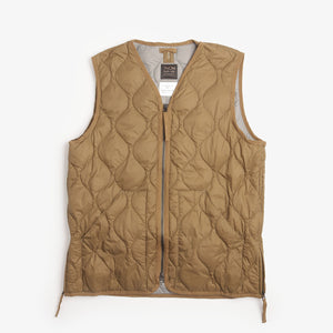 Taion Military V Neck W-Zip Down Vest - Green
