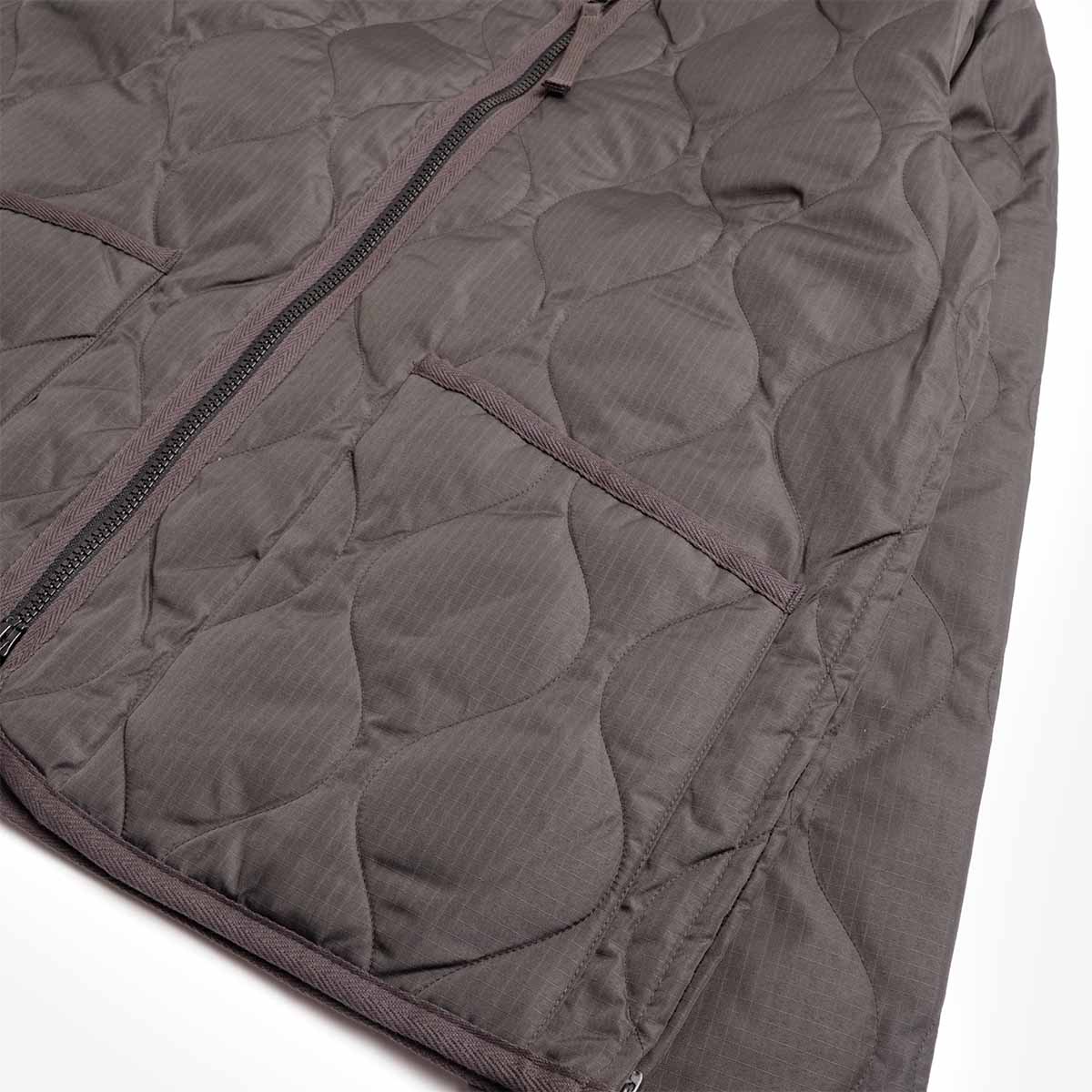 Taion Military Zip V Neck Down Jacket - Charcoal – Urban Industry