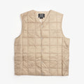 Taion V-Neck Down Vest - Beige
