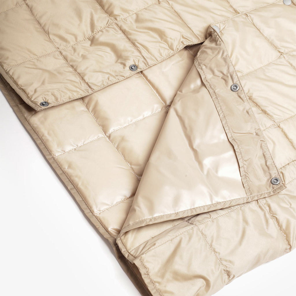 Taion V-Neck Down Vest - Beige