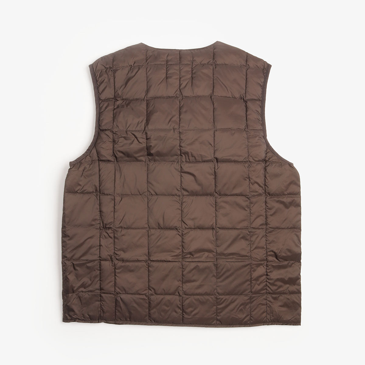 Taion V-Neck Down Vest - Dark Chocolate