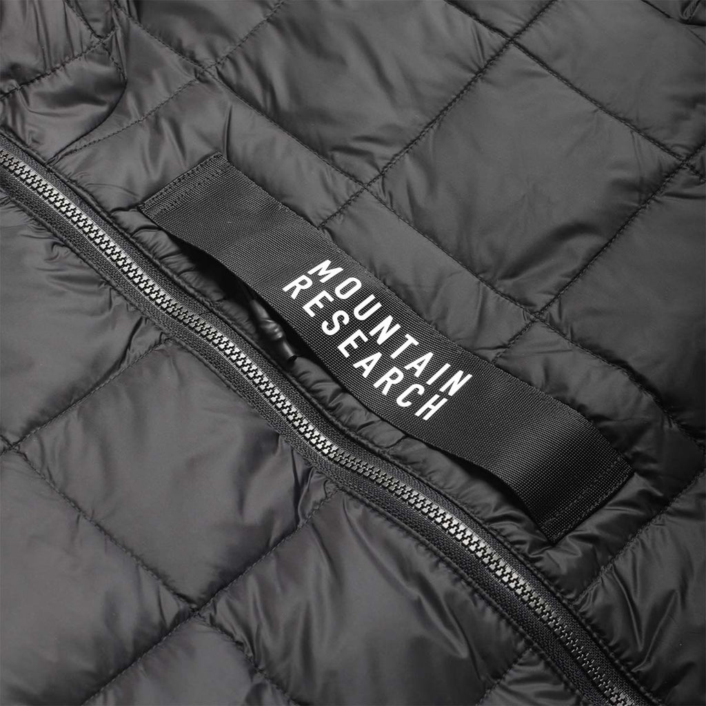 Taion x Mountain Research Down Zip Parka, Black, Detail Shot 3
