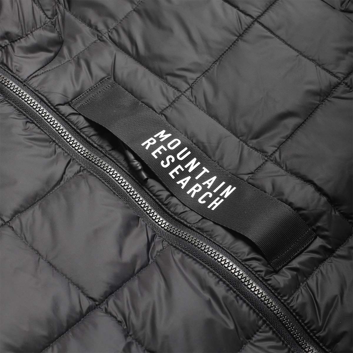 Taion x Mountain Research Down Zip Parka, Black, Detail Shot 3