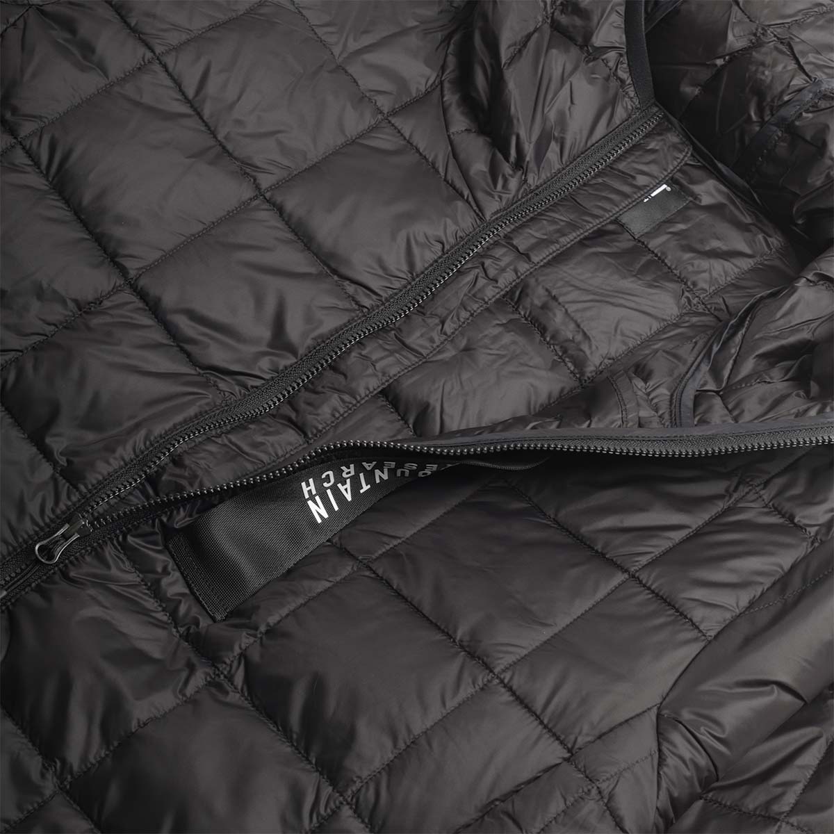 Taion x Mountain Research Down Zip Parka, Black, Detail Shot 4