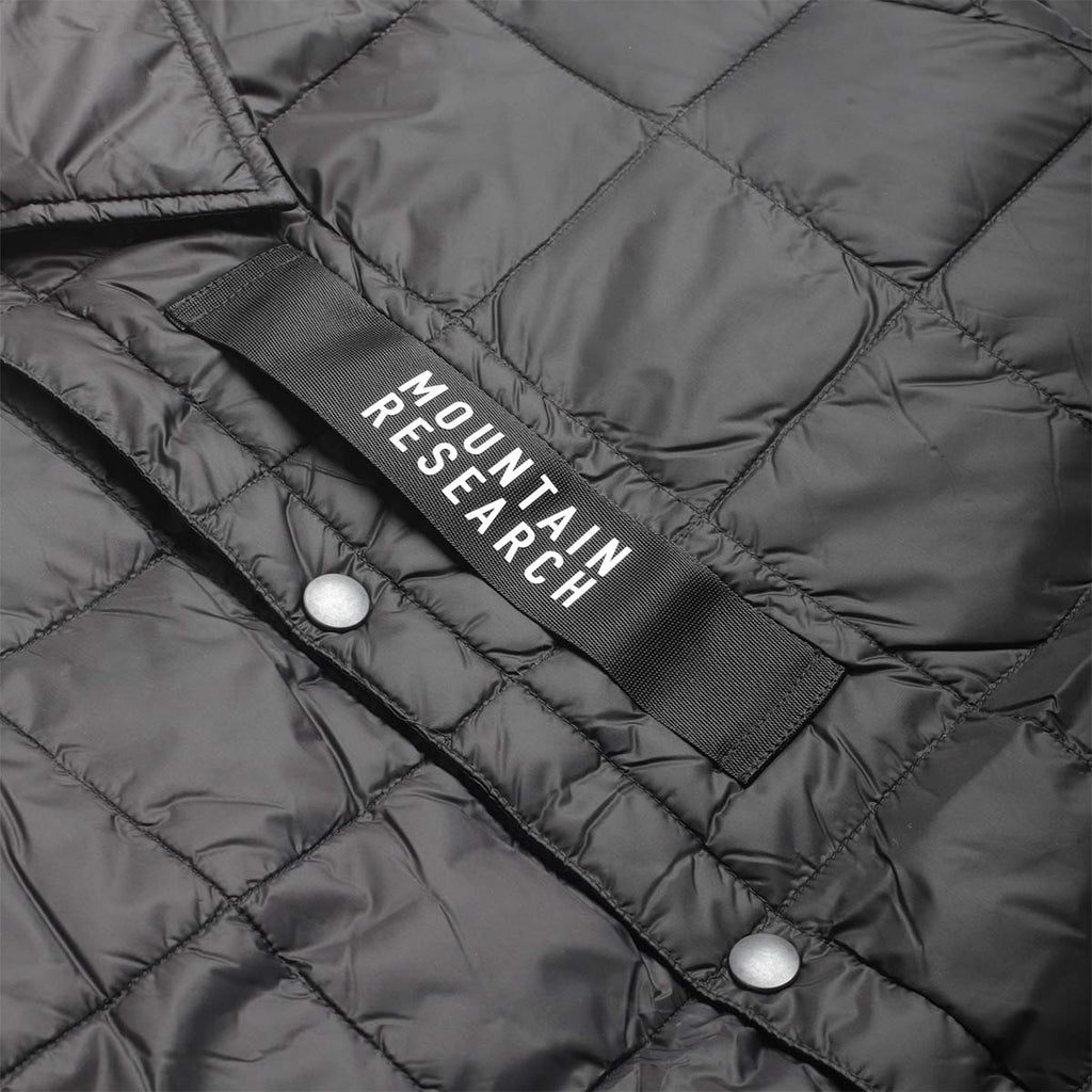 Taion x Mountain Research Down Coach Jacket, Black, Detail Shot 3