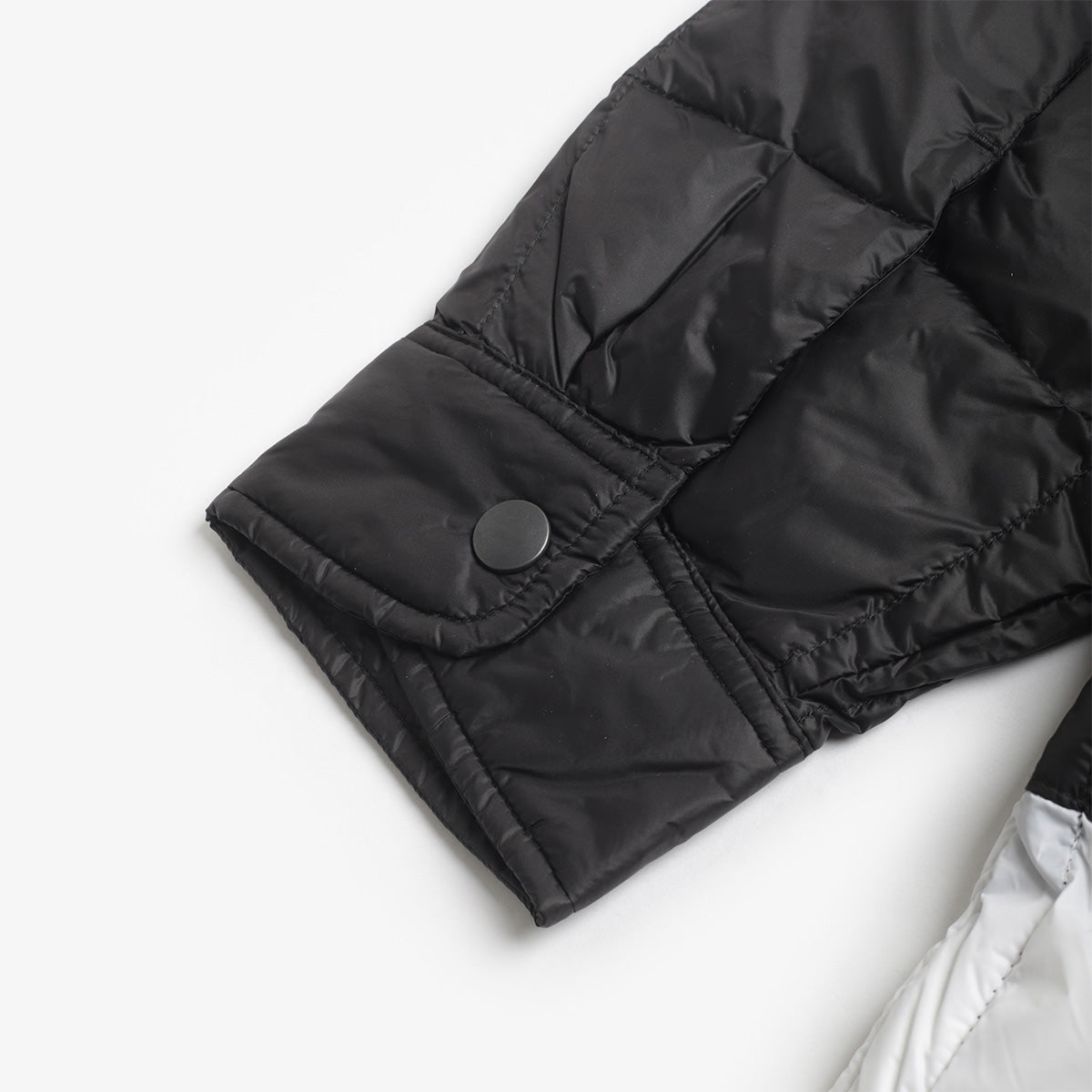 Taion x Mountain Research Down Coach Jacket, Black, Detail Shot 5