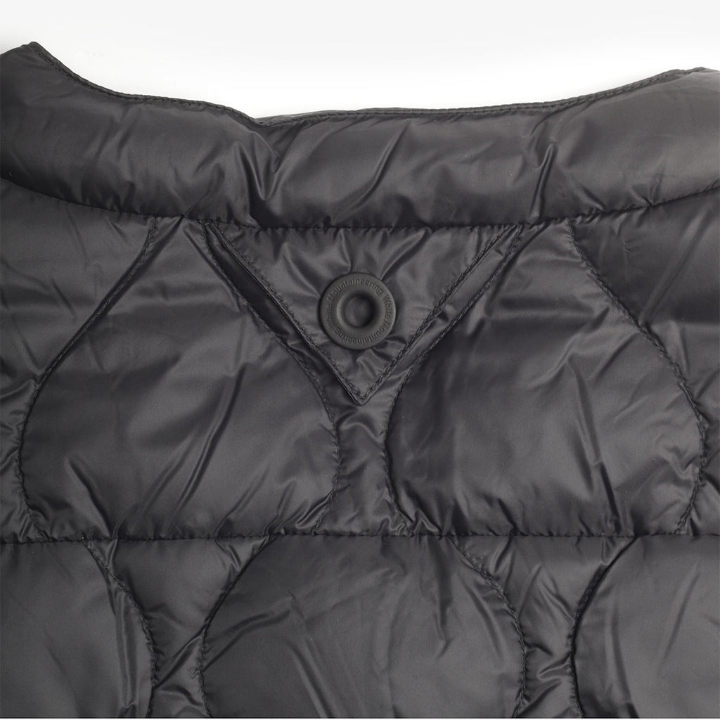Taion x White Mountaineering Light Down Jacket, Black, Detail Shot 4