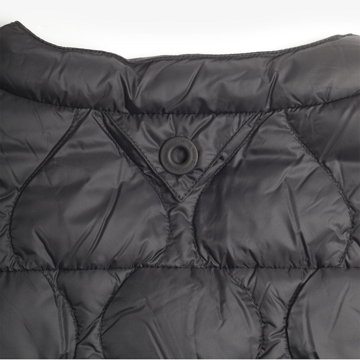 Taion x White Mountaineering Light Down Jacket, Black, Detail Shot 4