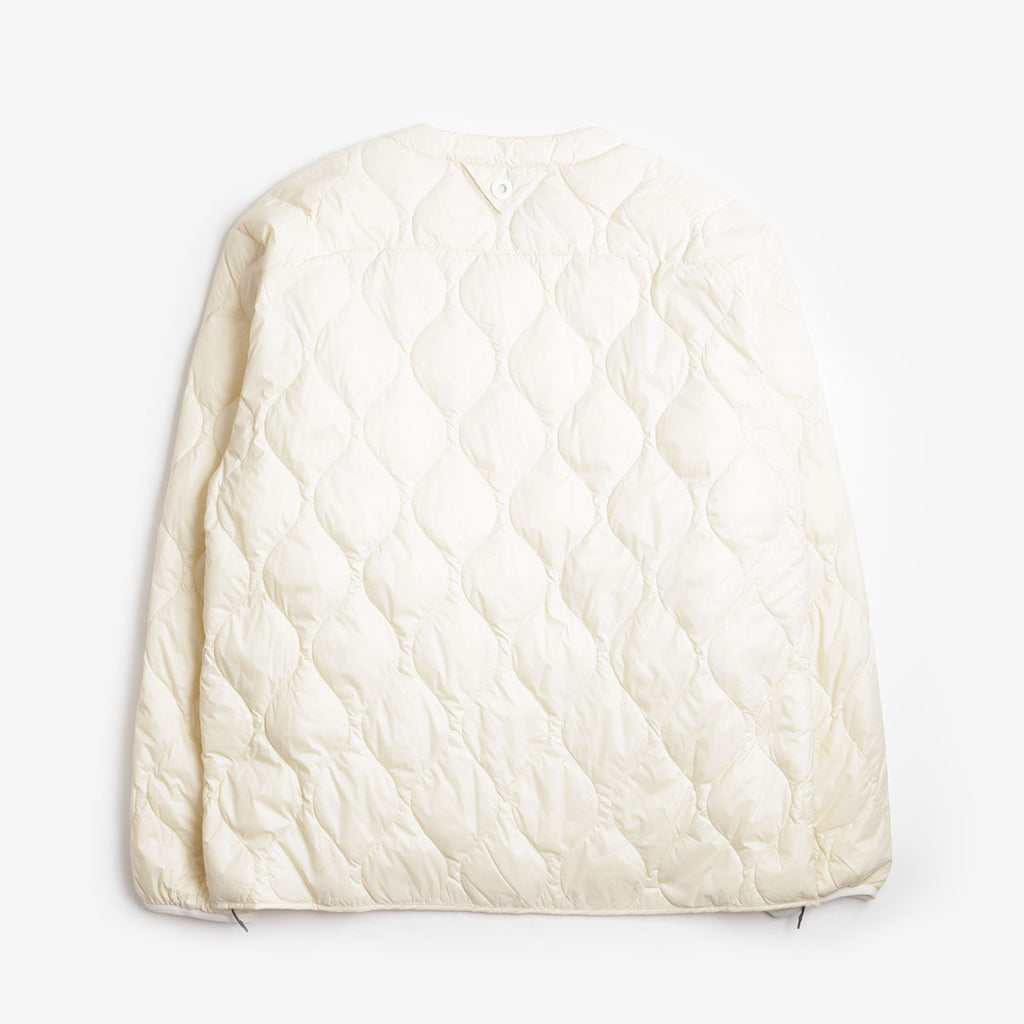 Taion x White Mountaineering Light Down Jacket, Off White, Detail Shot 2