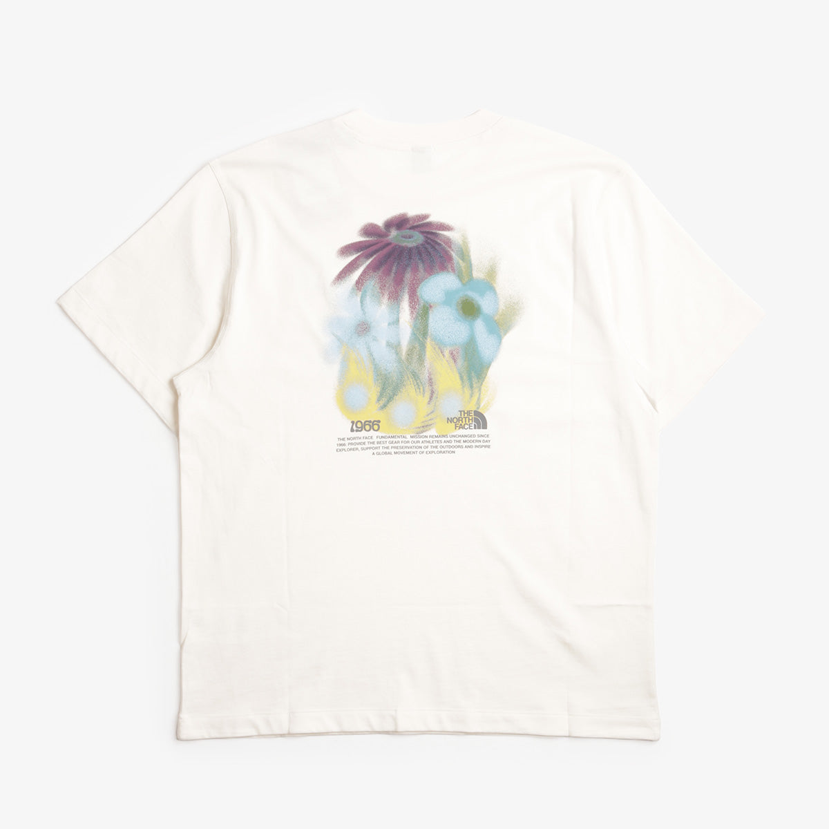 The North Face 1966 Flora Relaxed T-Shirt, White Dune, Detail Shot 3