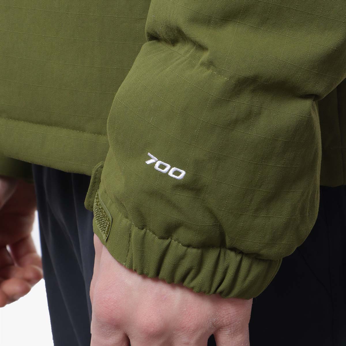The North Face 1992 Ripstop Nuptse Jacket, Forest Olive, Detail Shot 3