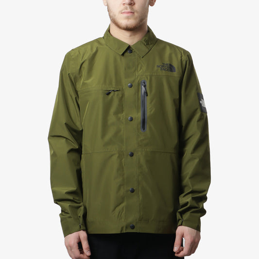 The North Face Amos Tech Overshirt, Forest Olive, Detail Shot 1