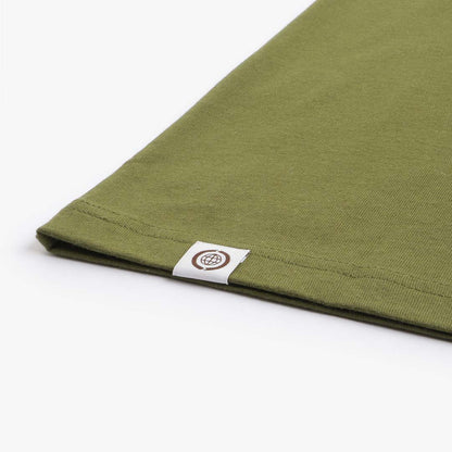 The North Face Berkeley California Pocket T-Shirt, Forest Olive, Detail Shot 5