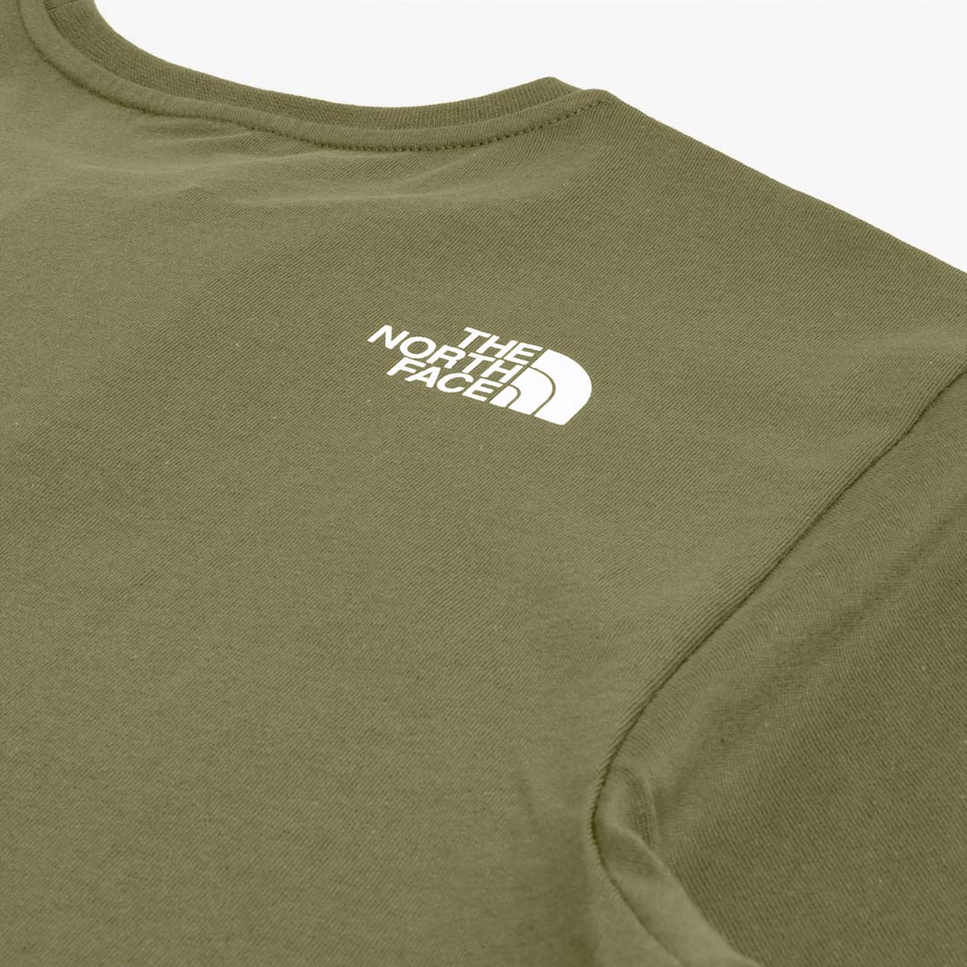 The North Face Berkeley California Pocket T-Shirt, Forest Olive, Detail Shot 6