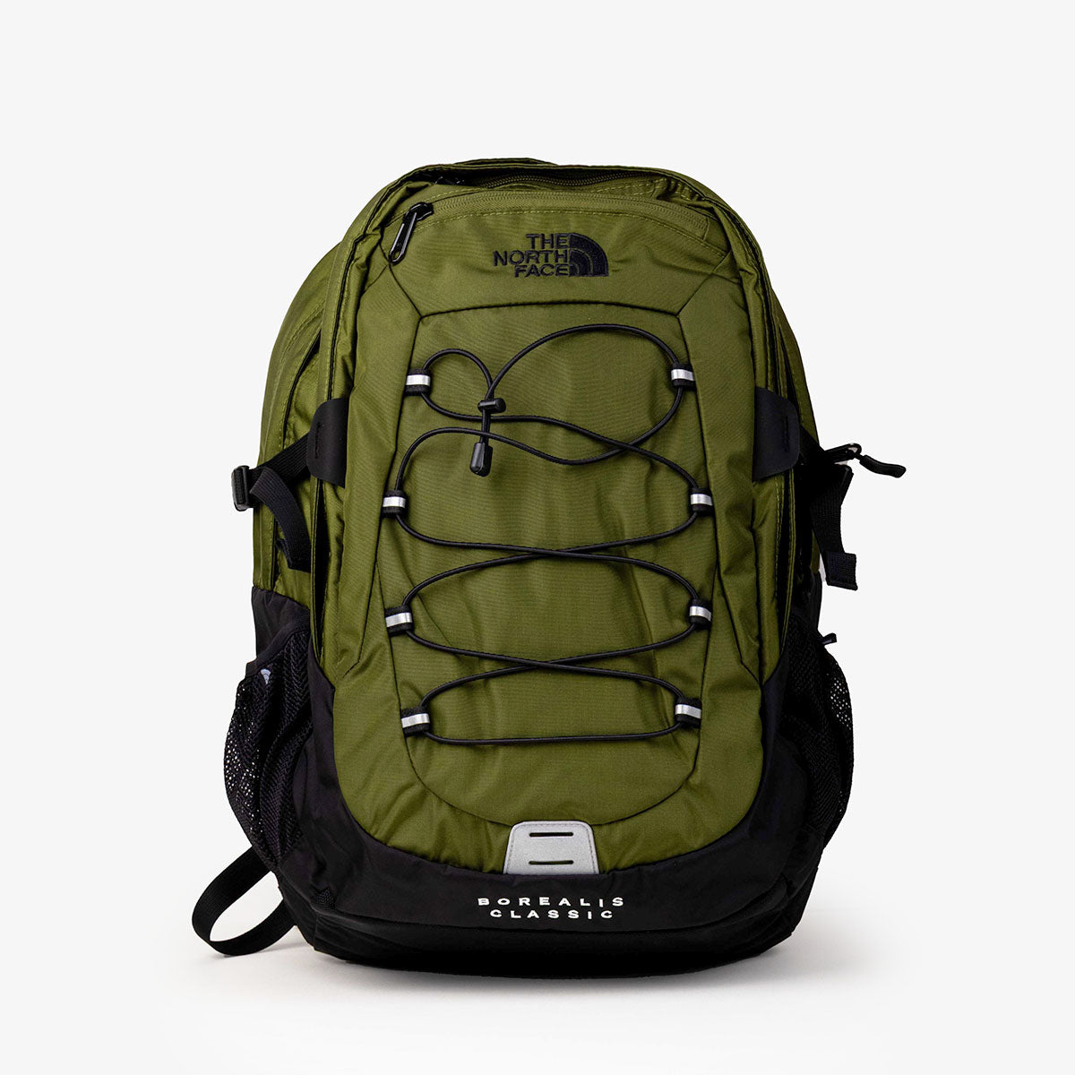 The North Face Borealis Classic Backpack, Woodland Green TNF Black, Detail Shot 1