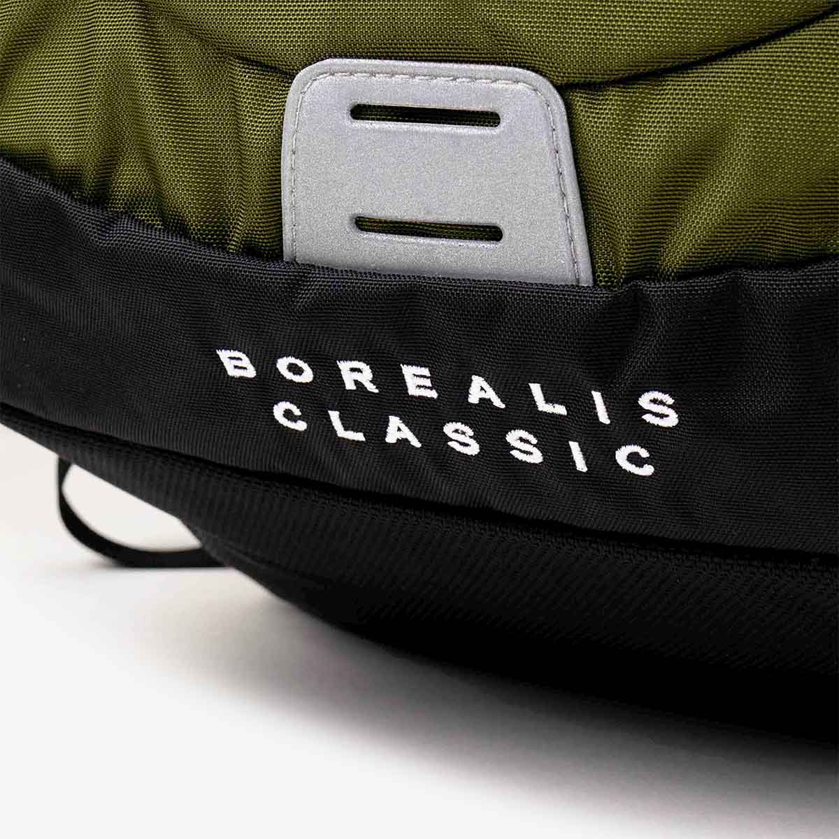 The North Face Borealis Classic Backpack, Woodland Green TNF Black, Detail Shot 3