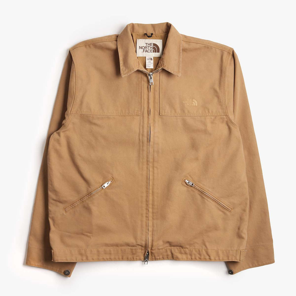 The North Face Cedar Canvas Work Jacket, Utility Brown, Detail Shot 1