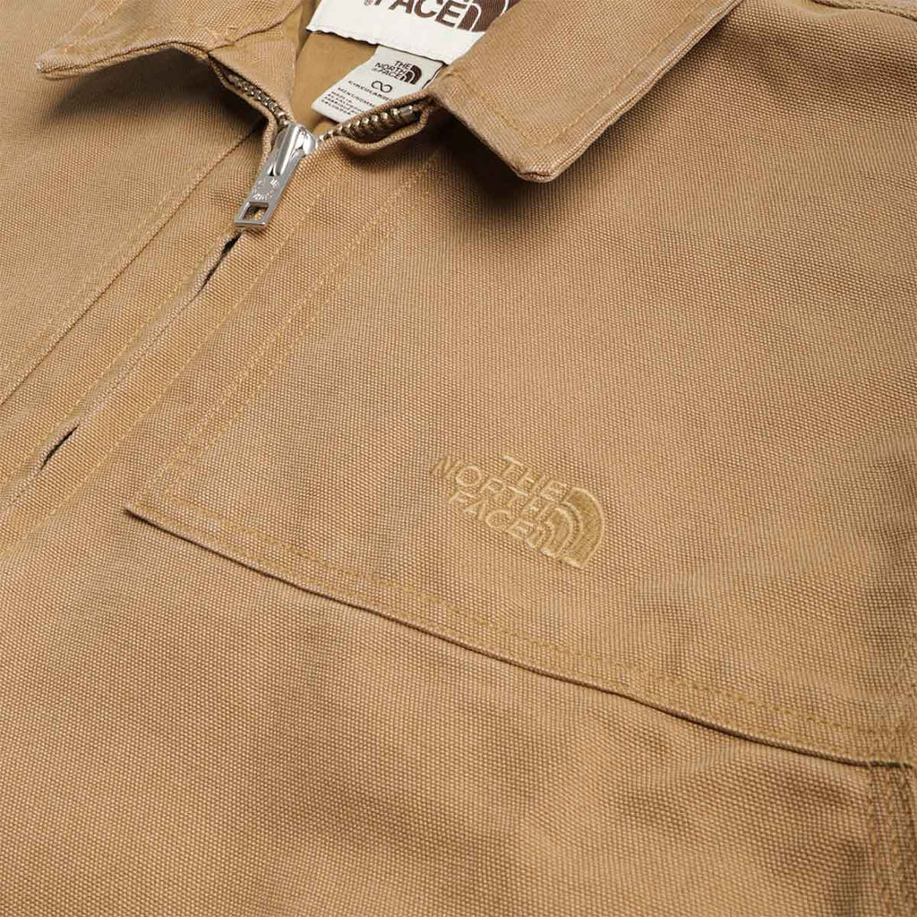 The North Face Cedar Canvas Work Jacket, Utility Brown, Detail Shot 2