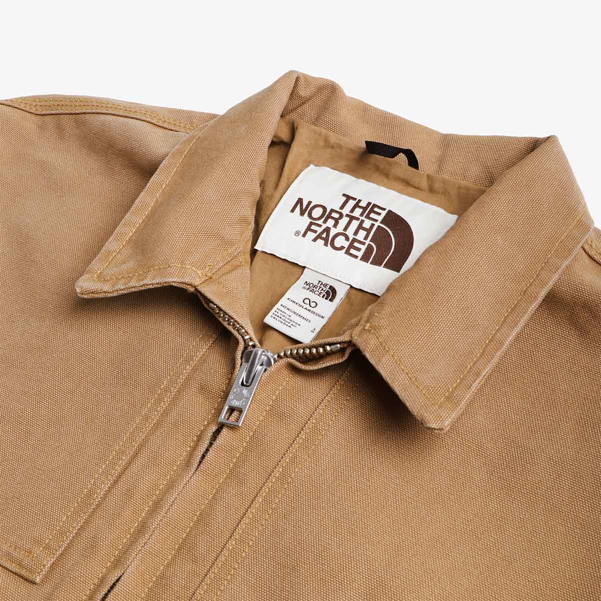 The North Face Cedar Canvas Work Jacket, Utility Brown, Detail Shot 3