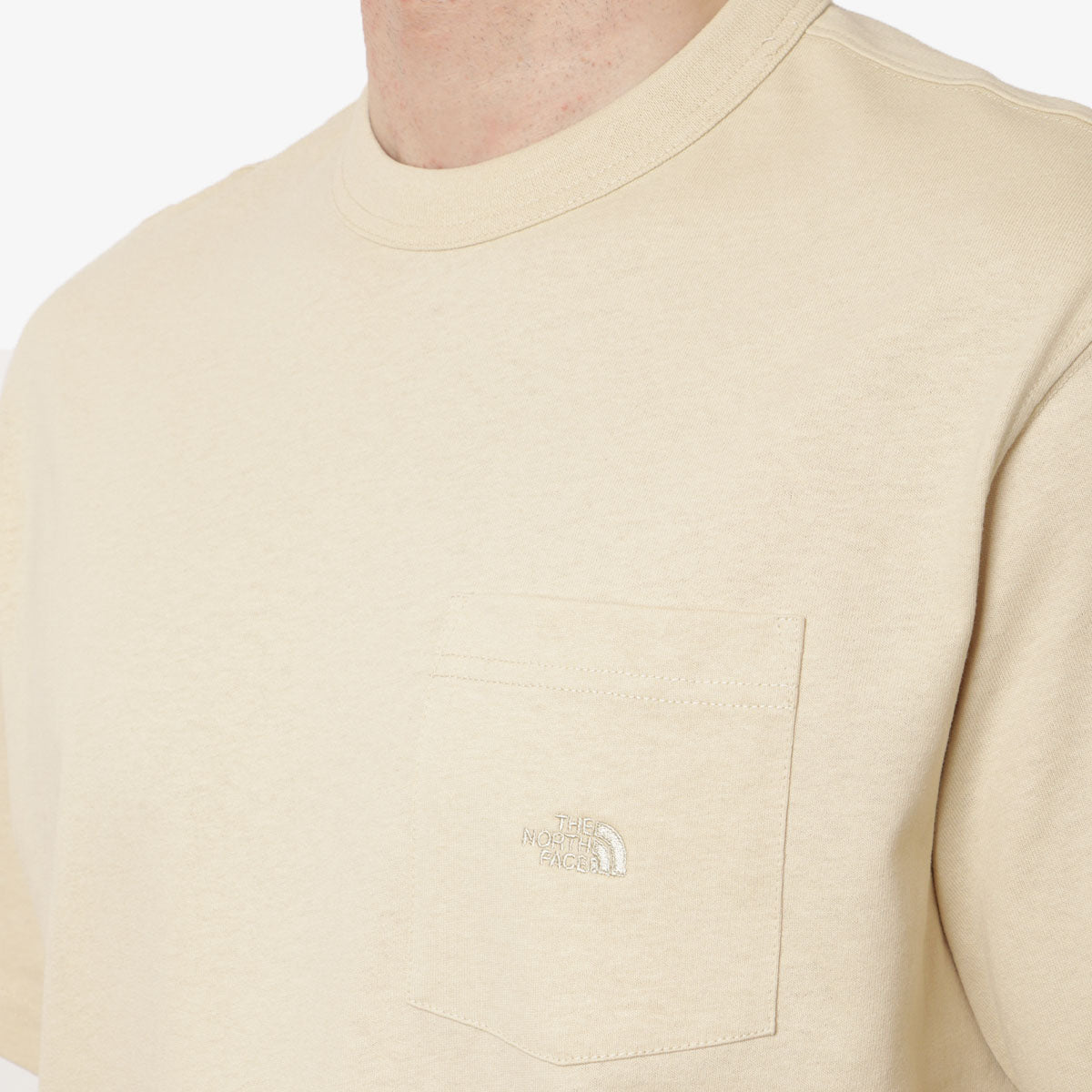 The North Face Dome Relaxed Pocket T-Shirt, Gravel, Detail Shot 2