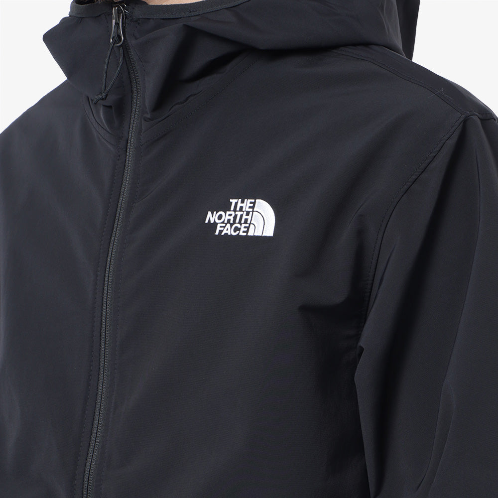 The North Face Easy Wind Hooded Full Zip Jacket, TNF Black, Detail Shot 3