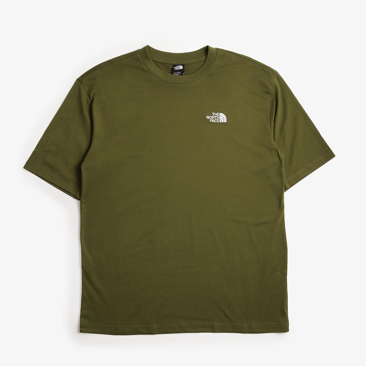 The North Face Essential Oversize T-Shirt, Woodland Green, Detail Shot 1