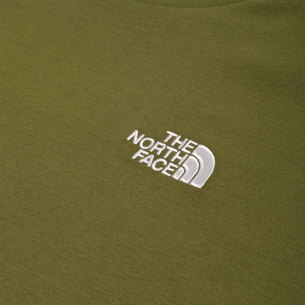 The North Face Essential Oversize T-Shirt, Woodland Green, Detail Shot 2