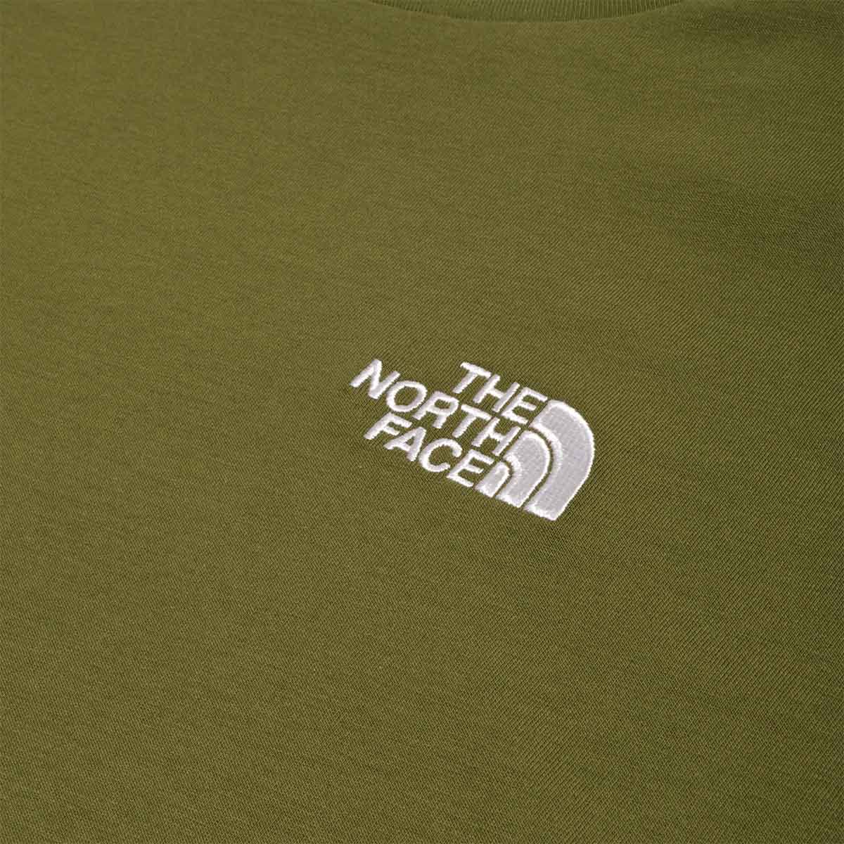 The North Face Essential Oversize T-Shirt, Woodland Green, Detail Shot 2