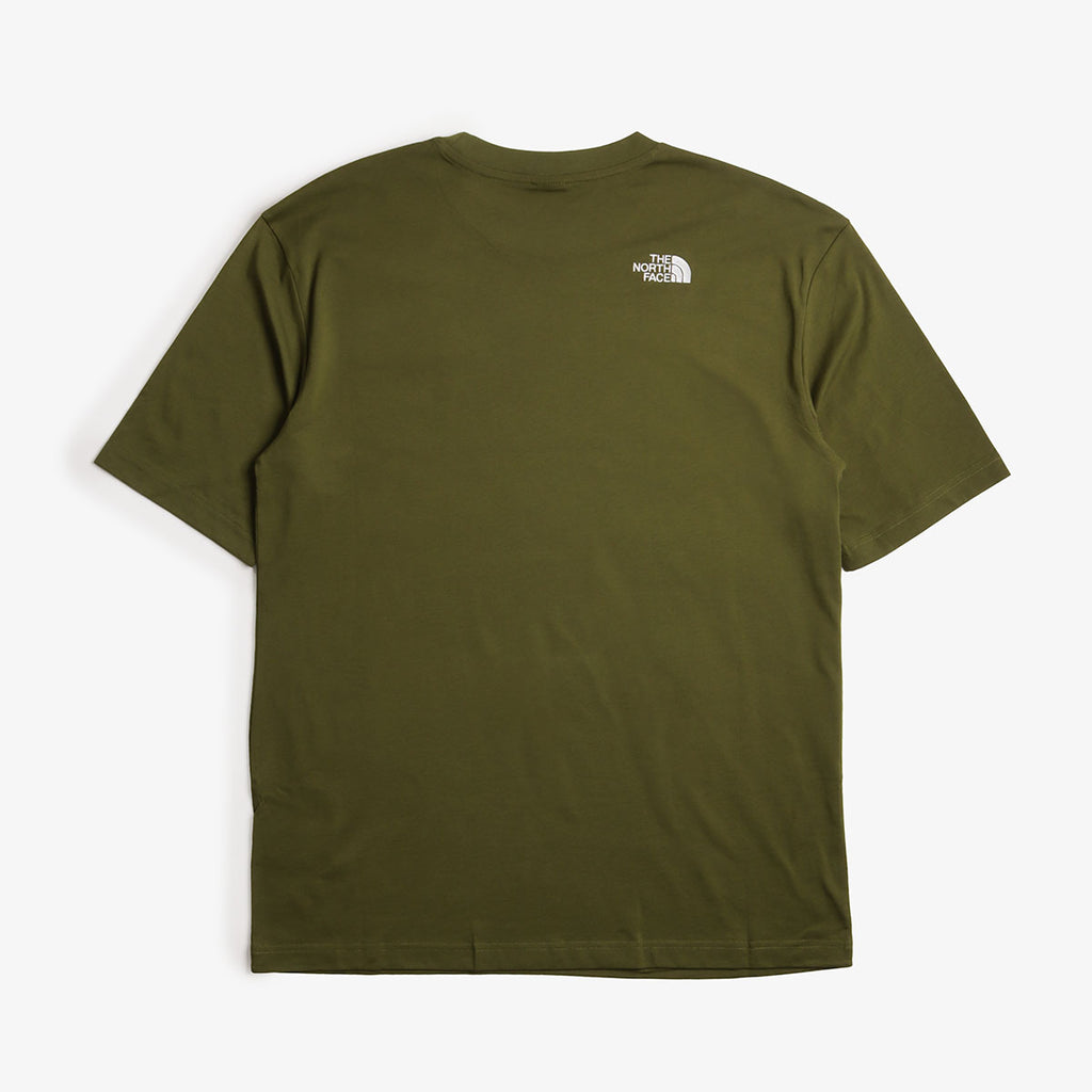 The North Face Essential Oversize T-Shirt, Woodland Green, Detail Shot 3