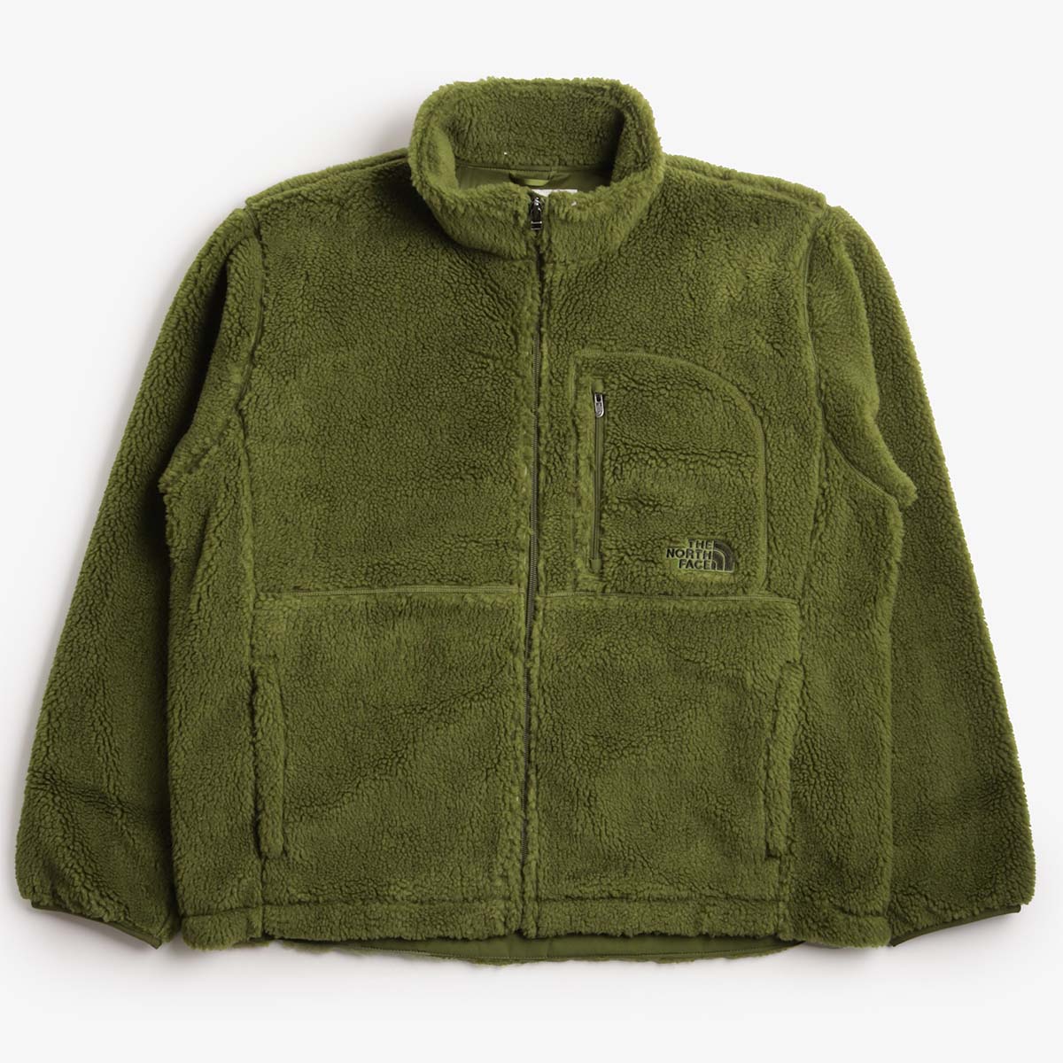 The North Face Extreme Pile 2 Full Zip Jacket, Woodland Green, Detail Shot 1
