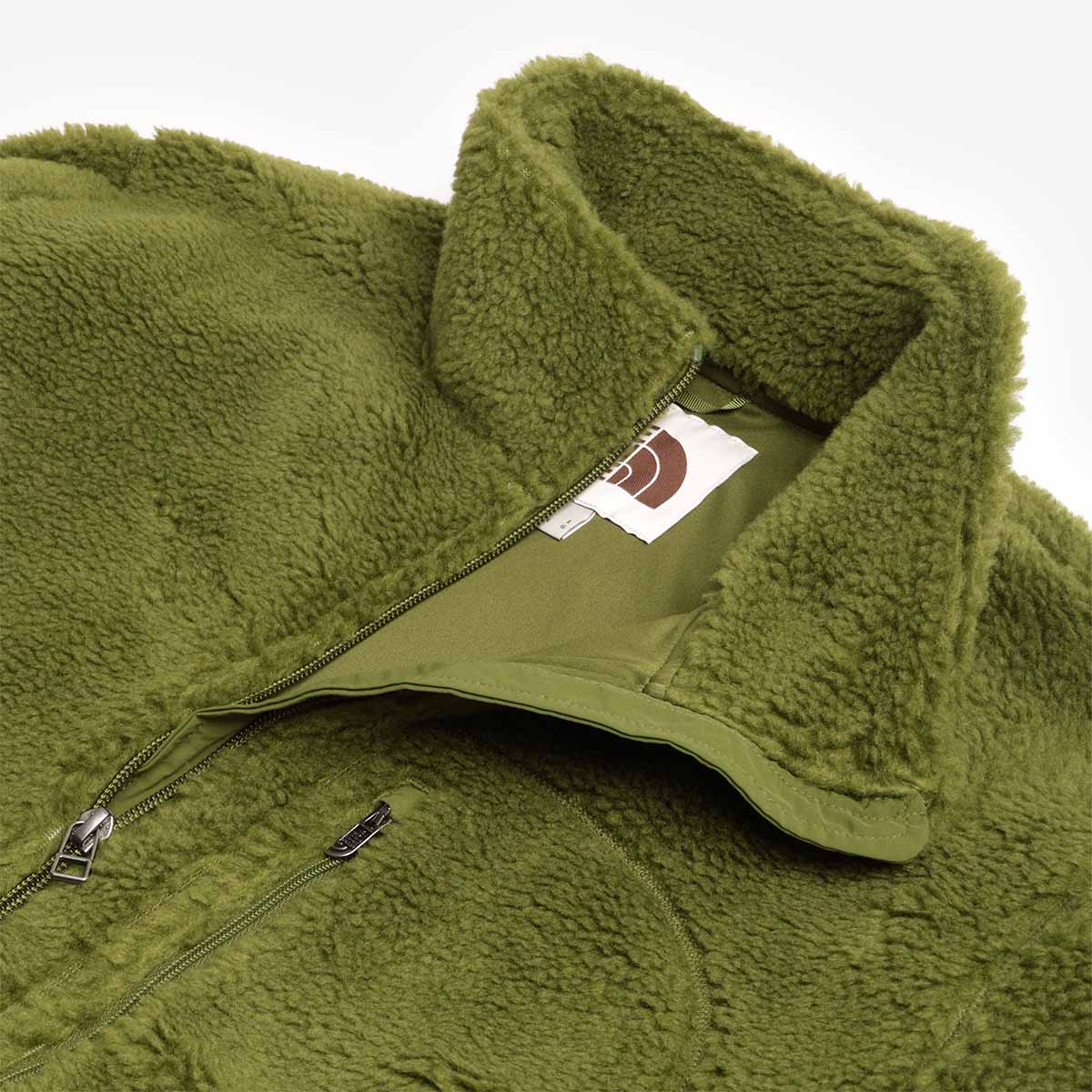 main The North Face Extreme Pile 2 Full Zip Jacket, Woodland Green, Detail Shot 5