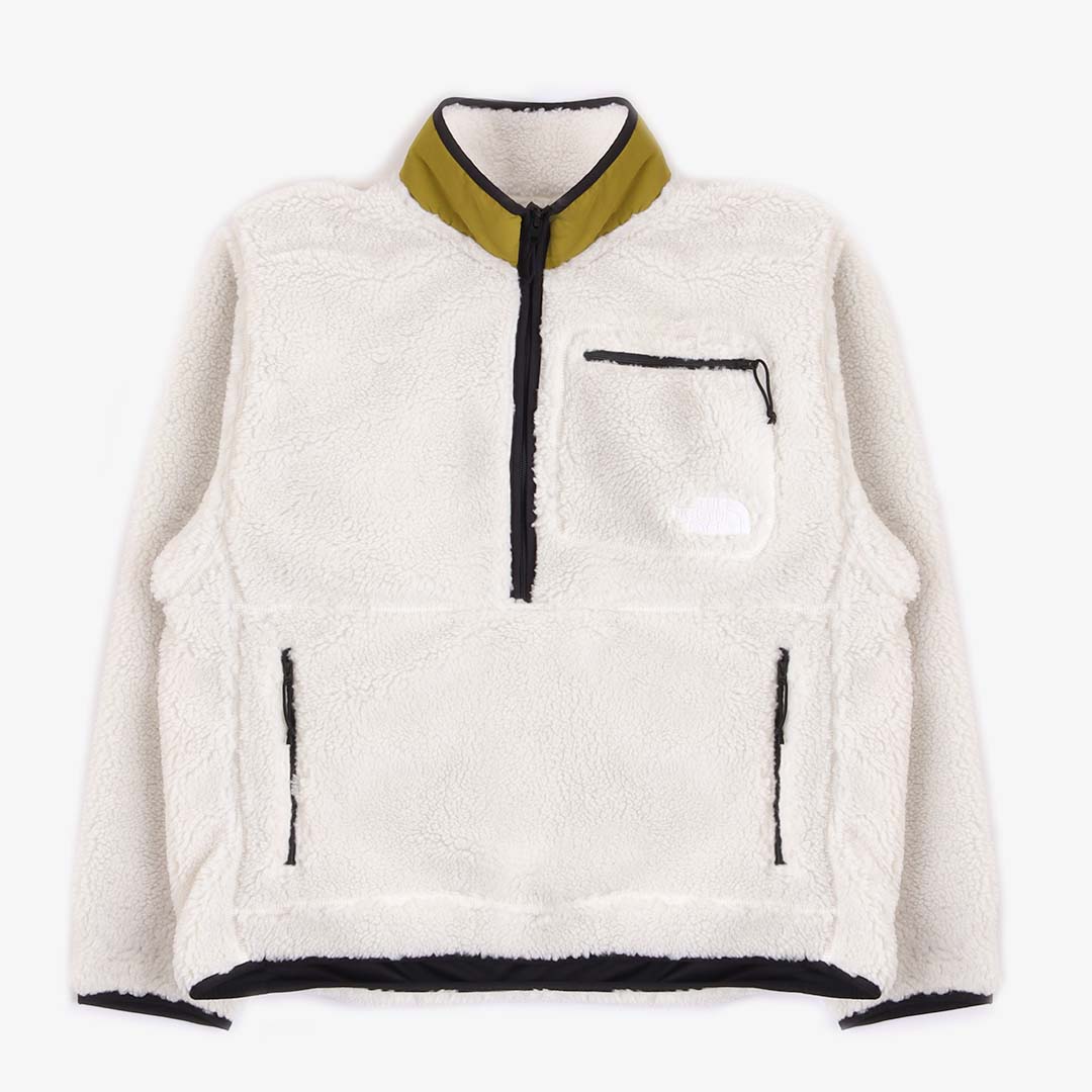 The North Face Extreme Pile Pullover Jacket, Gardenia White Sulphur Moss, Detail Shot 1