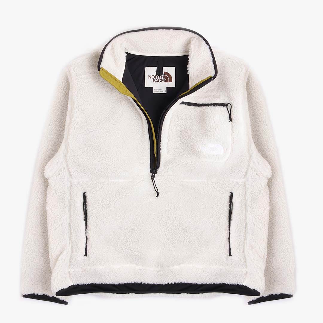 The North Face Extreme Pile Pullover Jacket, Gardenia White Sulphur Moss, Detail Shot 2