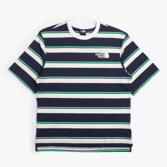 The North Face Easy T-Shirt, Optic Emerald Ascent Stripe, Detail Shot 1