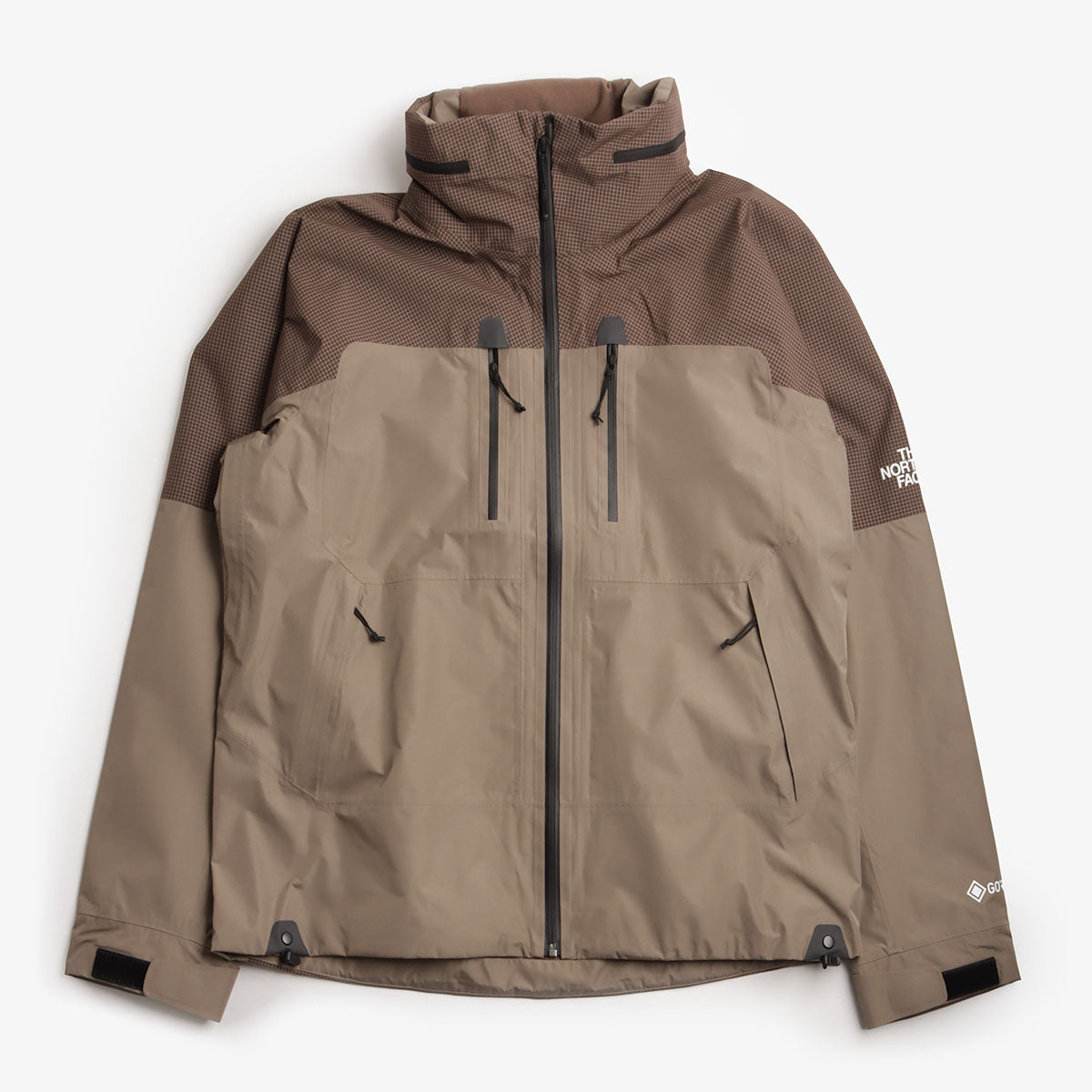 The North Face HKE Devils Thumb GTX Jacket, Mocha Brown Smokey Brown, Detail Shot 1
