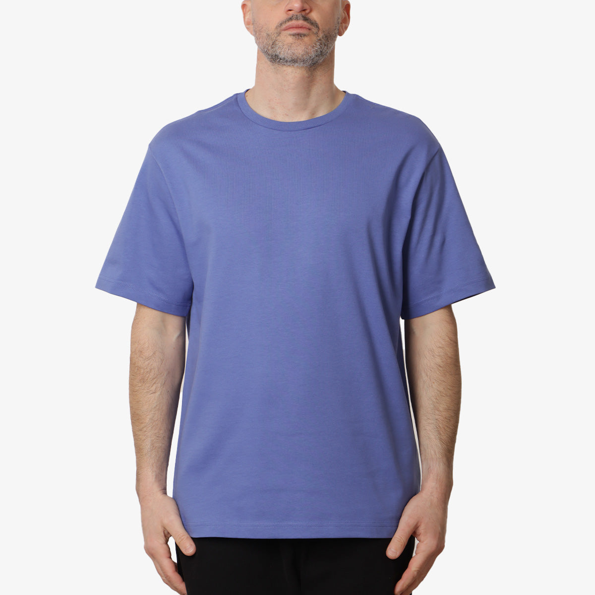 The North Face Logo RMST Relaxed T-Shirt, Indigo Plum, Detail Shot 2