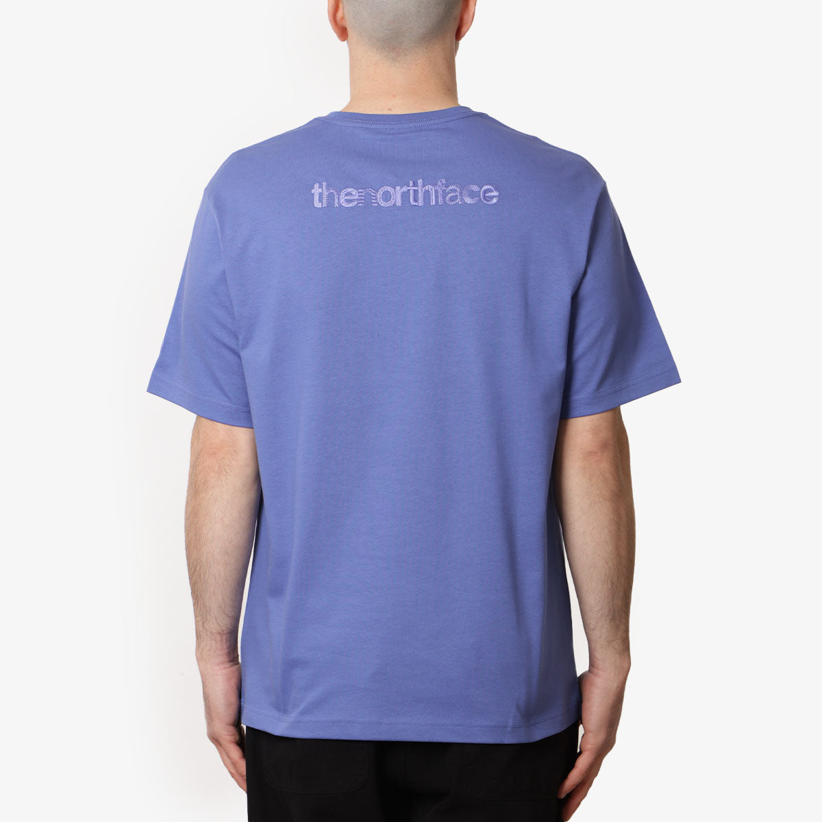 The North Face Logo RMST Relaxed T-Shirt, Indigo Plum, Detail Shot 1