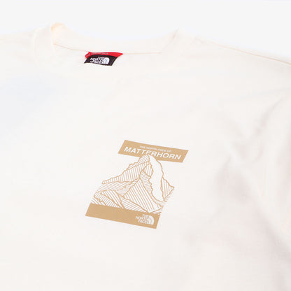 The North Face Matterhorn Face Long Sleeve T-Shirt, Gardenia White, Detail Shot 3