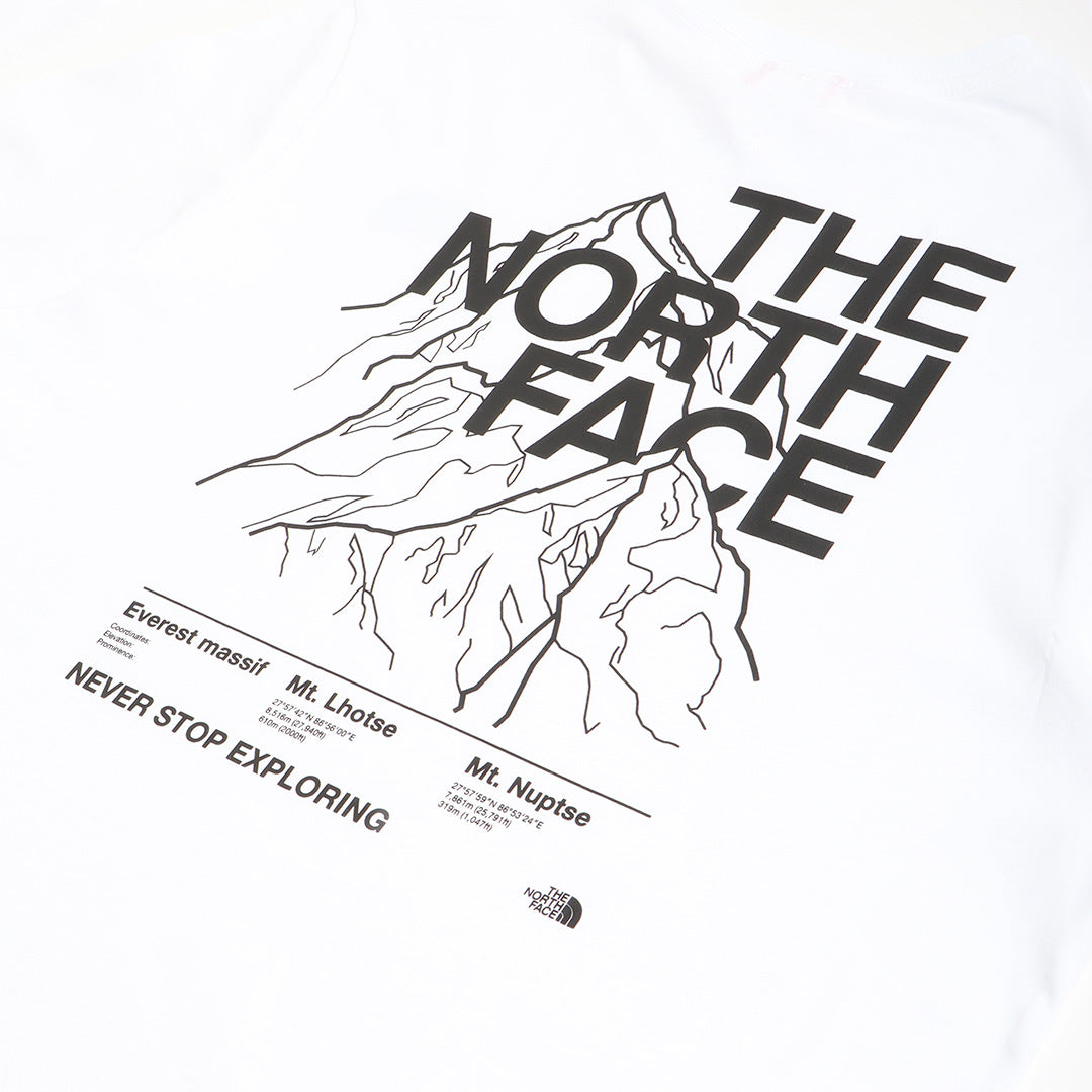 The North Face Faces back print mountain t-shirt in black