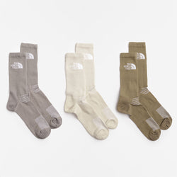 thumbnail The North Face Multi Sport Cushion Crew Socks 3 Pack, Stone Slab Desert Stone, Detail Shot 1