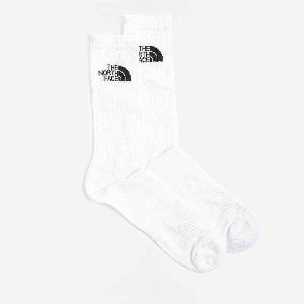 The North Face Multi Sport Cushion Crew Sock 3 Pack, TNF White, Detail Shot 3