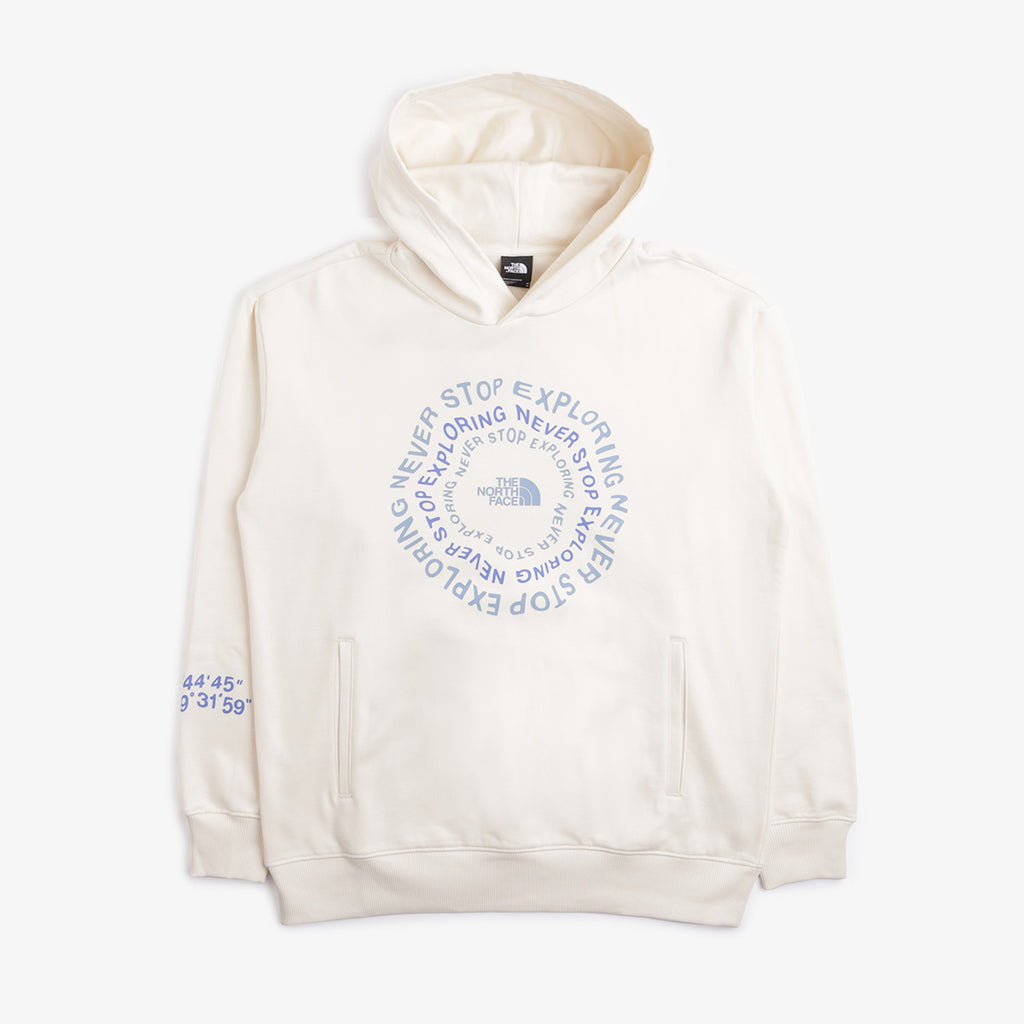 The North Face NSE Graphic Pullover Hoodie, White Dune, Detail Shot 1