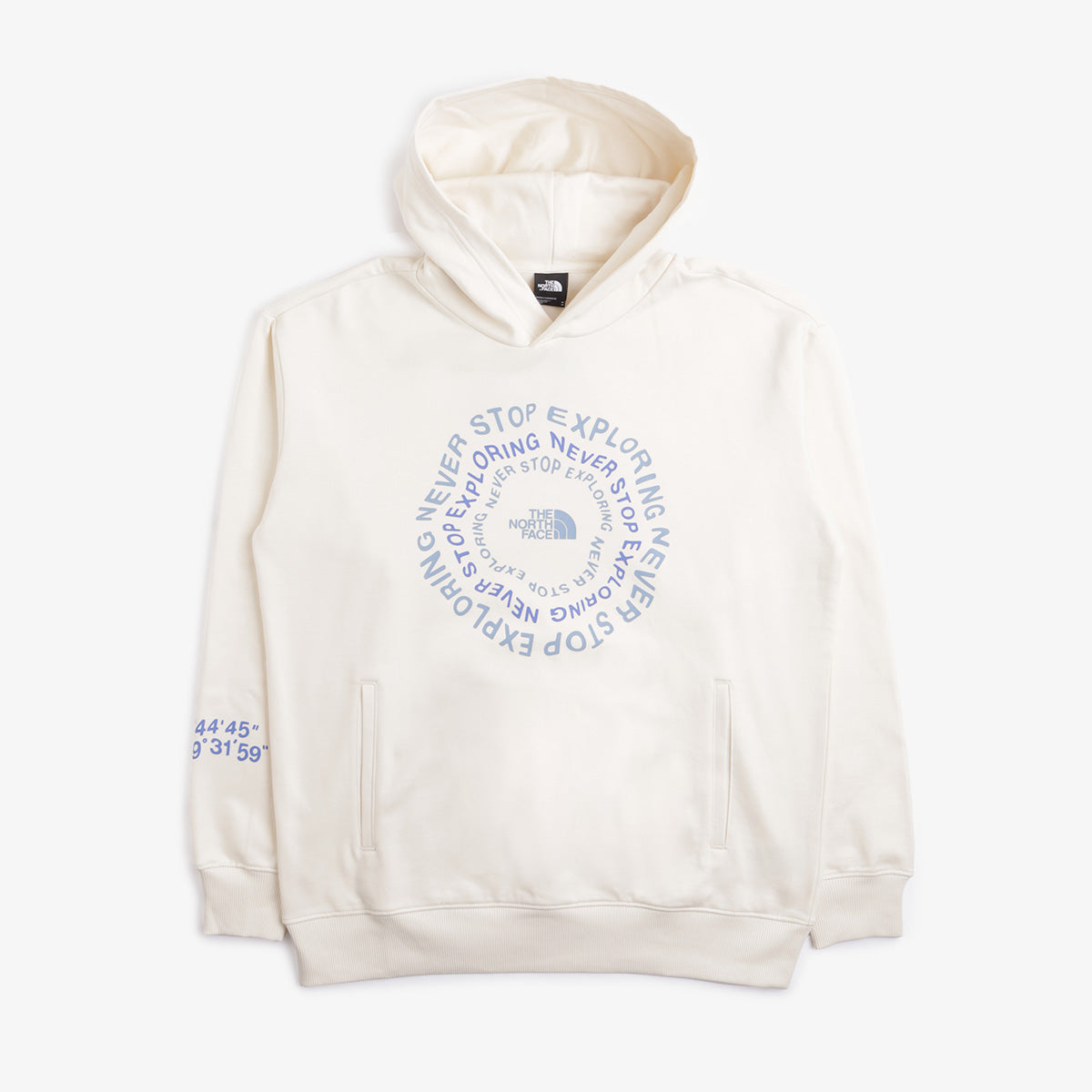 The North Face NSE Graphic Pullover Hoodie, White Dune, Detail Shot 1