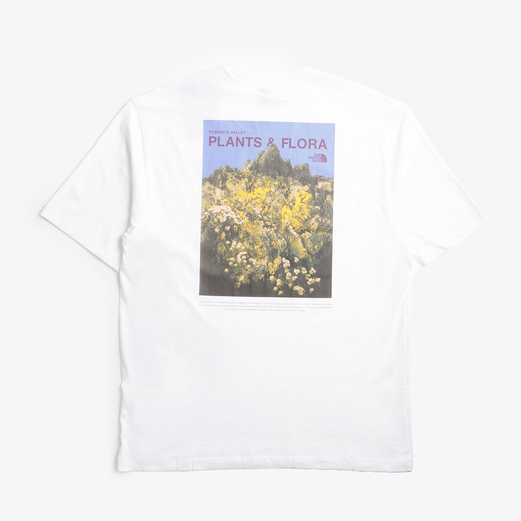 The North Face Plant & Flora Oversized Graphic T-Shirt, TNF White, Detail Shot 3