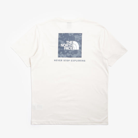 The North Face Redbox T-Shirt, White Dune Blue, Detail Shot 1