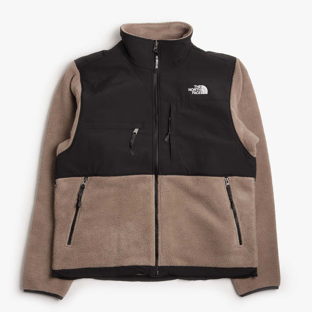 The North Face Retro Denali Jacket, Mocha Brown TNF Black, Detail Shot 1