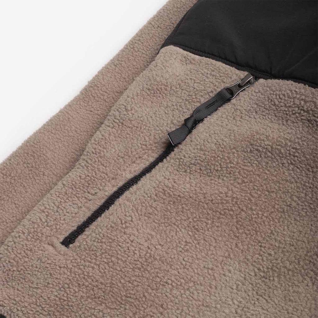 The North Face Retro Denali Jacket, Mocha Brown TNF Black, Detail Shot 3