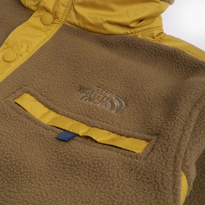 The North Face Royal Arch 1 4 Snap Fleece, Military Olive Mineral Gold Shady Blue, Detail Shot 2