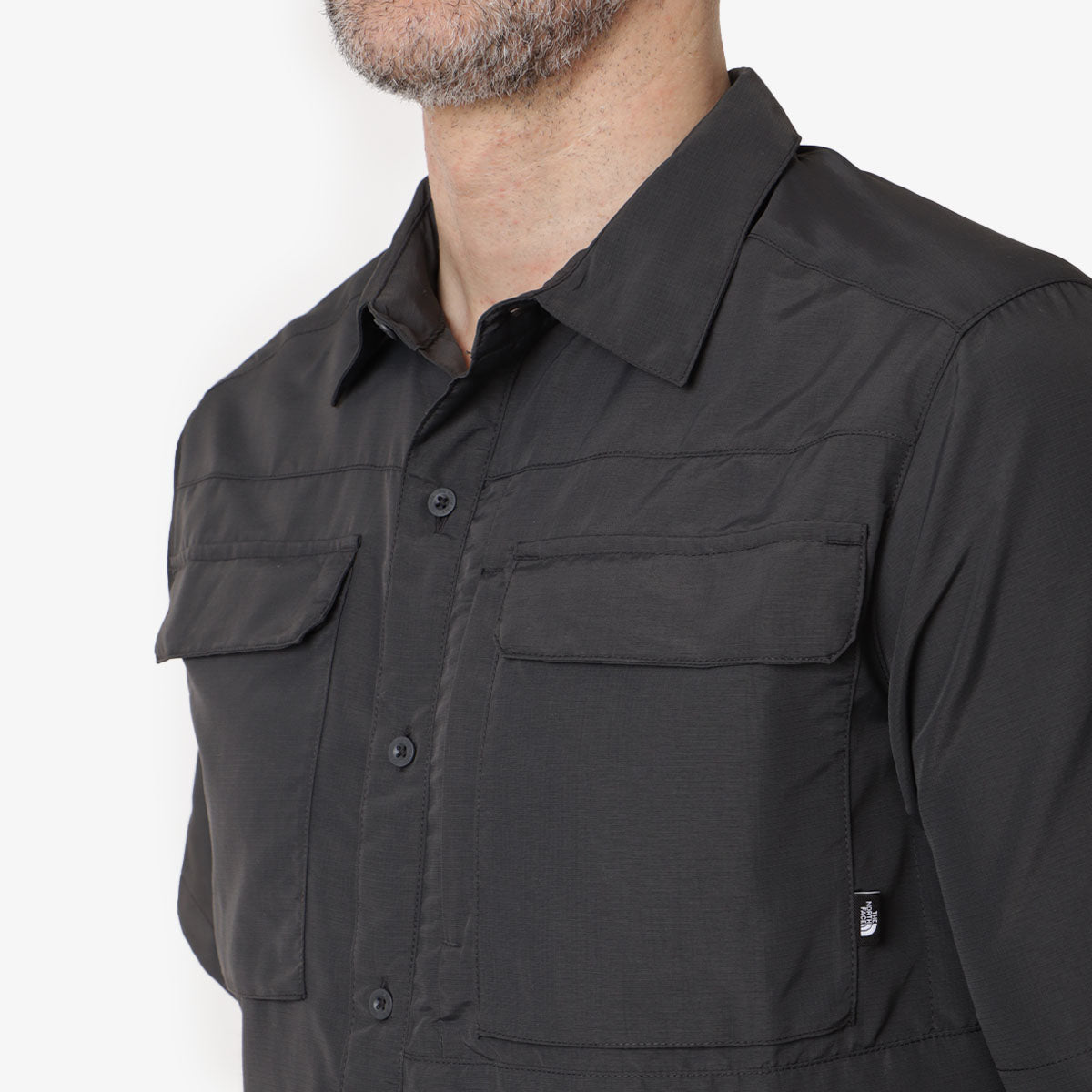 The North Face Sequoia Shirt, Asphalt Grey, Detail Shot 2