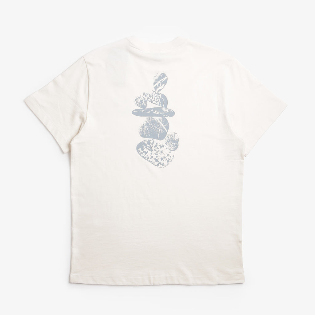The North Face Stones Relaxed T-Shirt, White Dune, Detail Shot 4